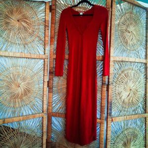 Orange Shift Dress